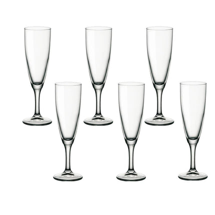 Set 6 Flute Prosecco 15 cl Rocco Bormioli