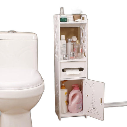 Cecaro Group - Armadio Stretto da Bagno con Cassetti Salvaspazio