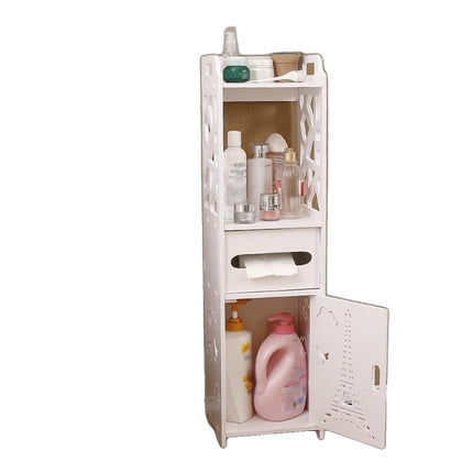 Cecaro Group - Armadio Stretto da Bagno con Cassetti Salvaspazio