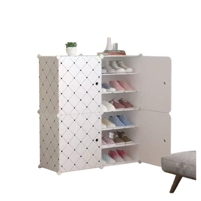 Cecaro Group - Scarpiera Salvaspazio con Ante 12–18 Scarpe 84x31x94 cm