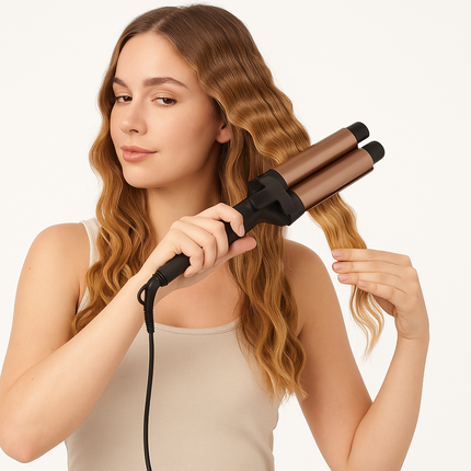 Piastra Per Capelli 2 in 1 Onde Larghe e Strette