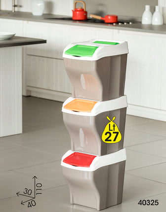 Pattummiera Raccolta Differenziata Tris Poker Plus - BAMA