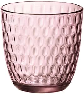 Bormioli Rocco Slot - Set di 6 Bicchieri Rosa, in Vetro