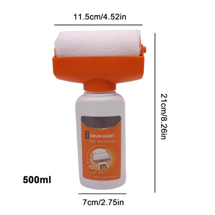 Pennello a rullo piccolo 2 in 1 – Mini rullo portatile per pittura (500 ml)