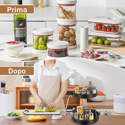 Organizzatore Spezie 2 Livelli Girevole 360°
