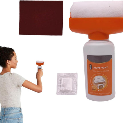 Pennello a rullo piccolo 2 in 1 – Mini rullo portatile per pittura (500 ml)