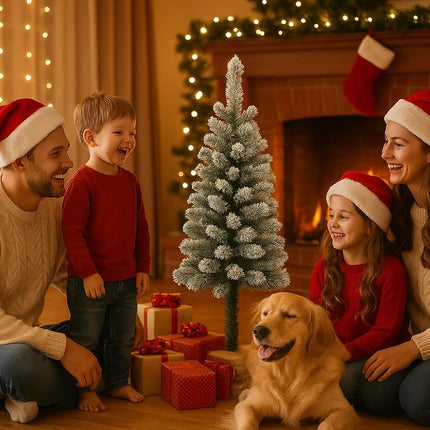 Albero di Natale Artificiale Innevato 90 cm