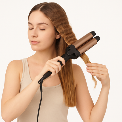 Piastra Per Capelli 2 in 1 Onde Larghe e Strette