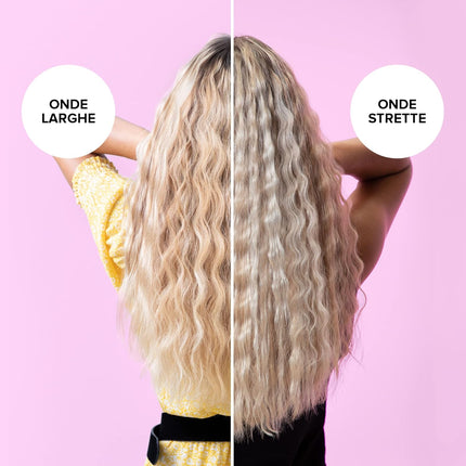 Piastra Per Capelli 2 in 1 Onde Larghe e Strette