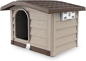 Bama Bungalow – Cuccia per Cani (Taglia Media, Verde e Beige)