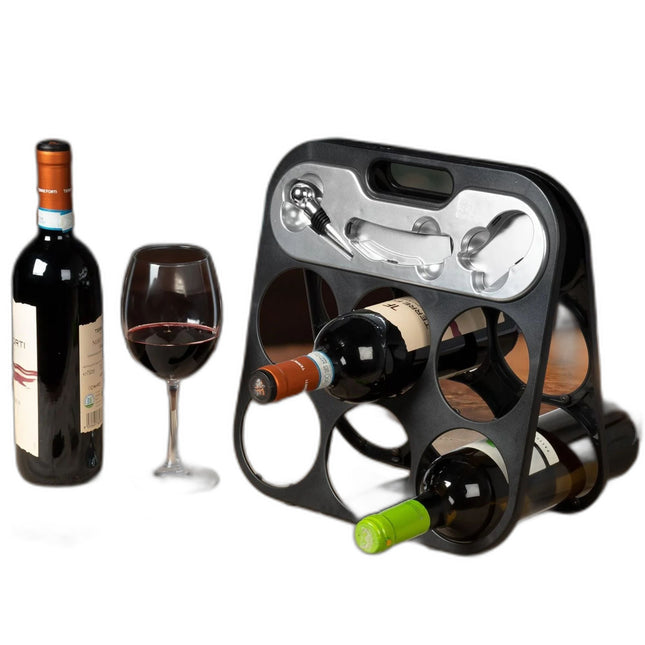 Cantinetta Portabottiglie 6 Posti h30,5x30x15 cm