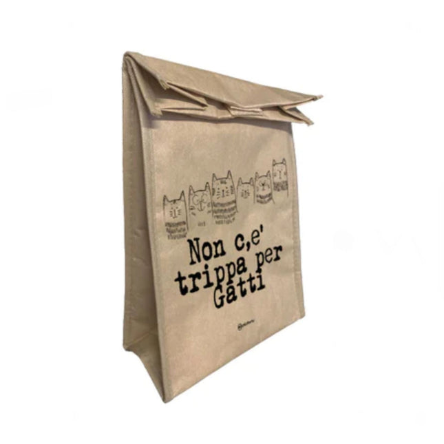 Lunchbag borsa  portapranzo termica con chiusura velcro