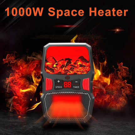 Termoventilatore Elettrico 1000W Riscaldamento  per Casa e Ufficio
