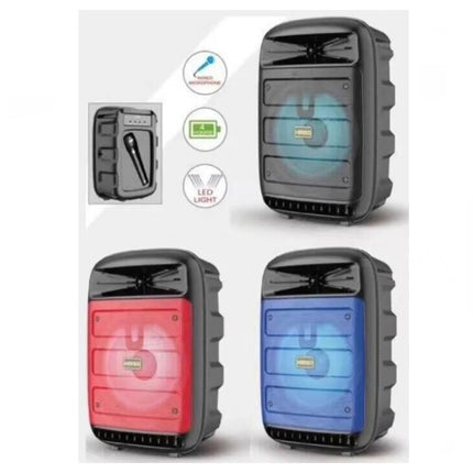 Cassa Karaoke Bluetooth 1200 W USB  WIFI Portatile con microfono