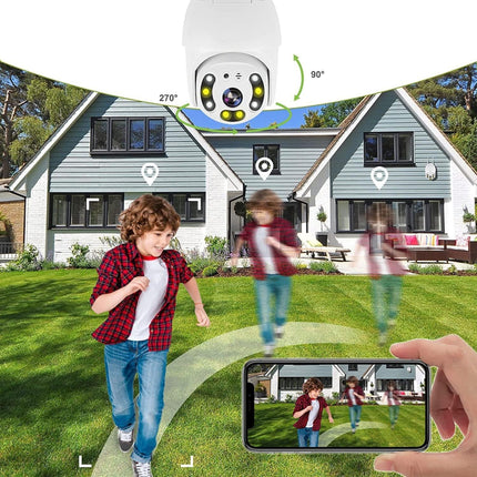 Telecamera di sorveglianza wireless wifi da esterno speed zoom motorizzata