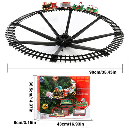 Trenino per Albero di Natale Natalizio con luci e suoni realistici elettrico 75 cm
