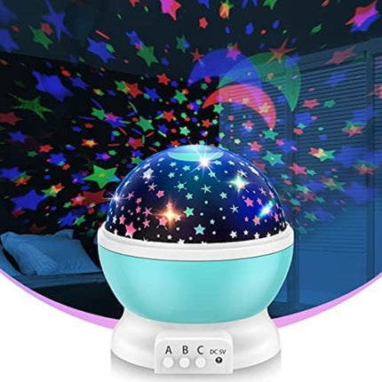 Proiettore Stelle Soffitto Luce Notturna Bambini con 8 Colori di Luci e Rotazione a 360°