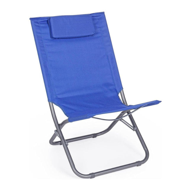 Spiaggina Pieghevole in Tessuto Oxford con Cuscino