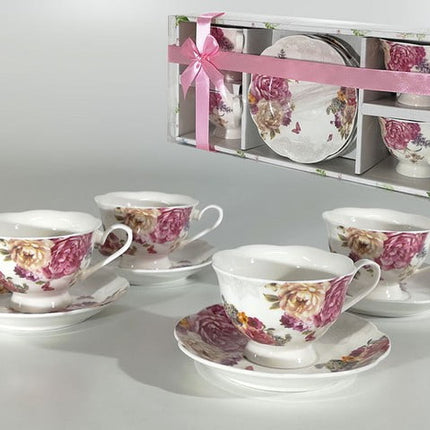 Servizio da Caffè 6 Tazzine con Piattini