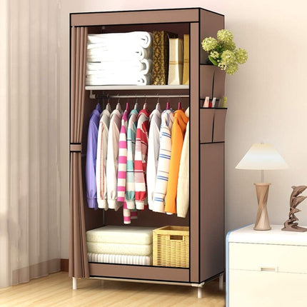 Guardaroba salvaspazio in tessuto con apertura laterale