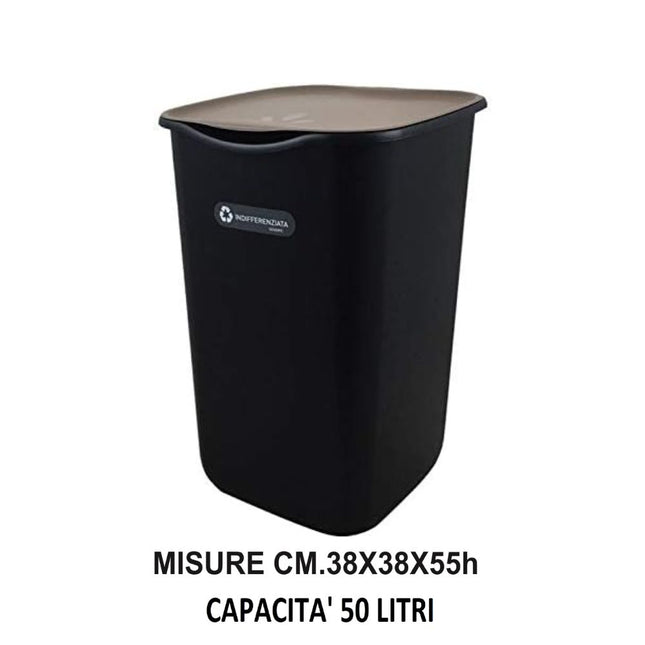 Pattumiera per Raccolta Differenziata da 50 Litri