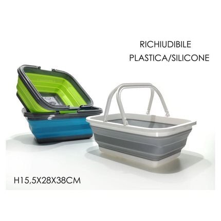 Cestino Contenitore Pieghevole Salvaspazio da 9 Litri  Multiuso