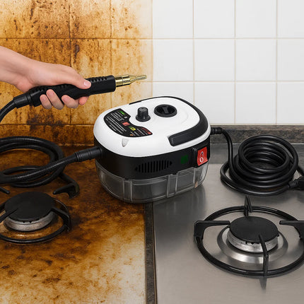 Pulitore a Vapore 2500W Portatile con Accessori per Casa e Auto