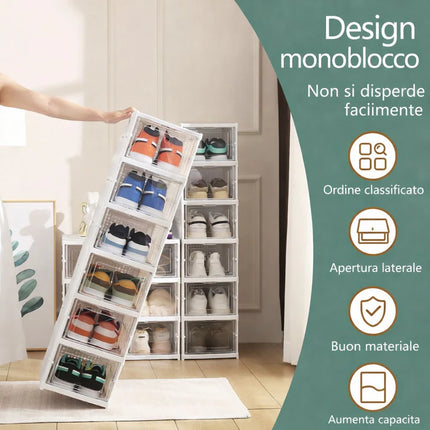 design scarpiera trasparente