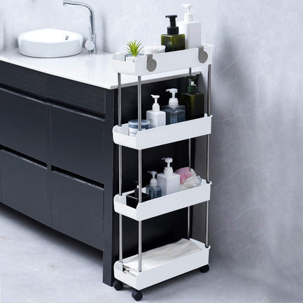 Carrello salvaspazio 4 Ripiani con Ruote