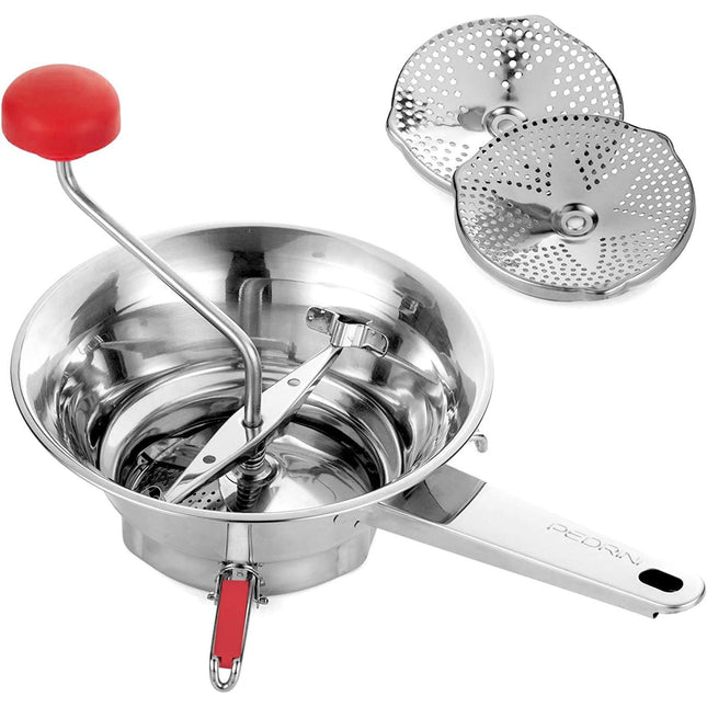 Pedrini Passaverdure in Acciaio  Ø 20 cm con 3 Dischi