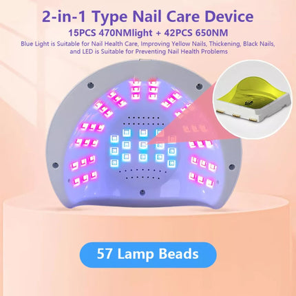 Lampada LED/UV per Unghie 268W con Display Digitale e Timer fino a 99 secondi