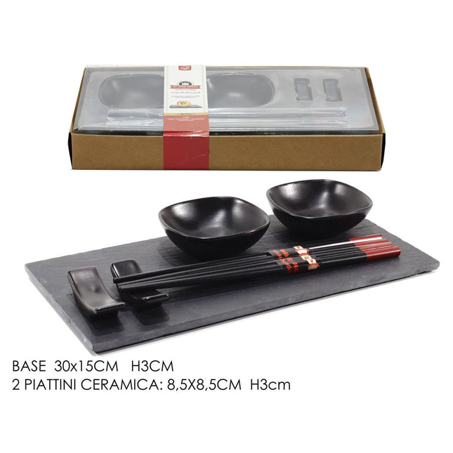 Esperienza Sushi Completa con il Set da Sushi in Ardesia