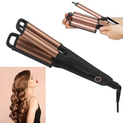Piastra Per Capelli 2 in 1 Onde Larghe e Strette