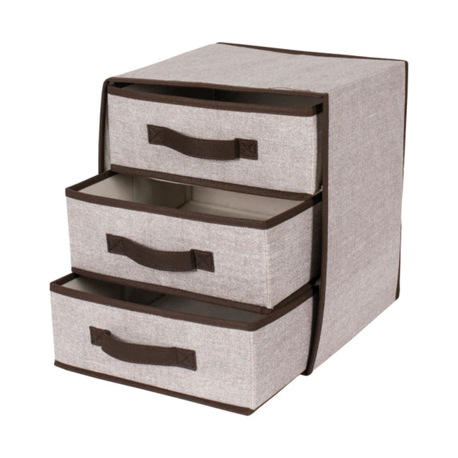 Contenitore Ripiegabile a 3 Cassetti