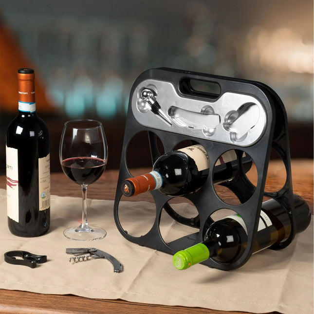 Cantinetta Portabottiglie 6 Posti h30,5x30x15 cm