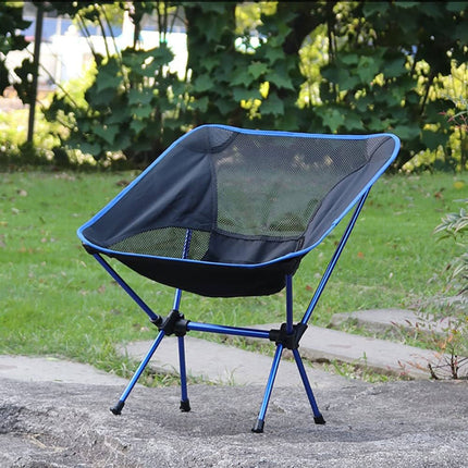 Sedia da Campeggio Pieghevole in Acciaio e Poliestere – Colore Blu