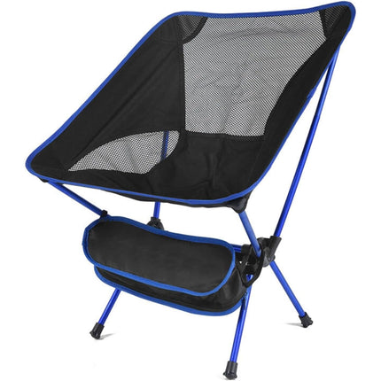 Sedia da Campeggio Pieghevole in Acciaio e Poliestere – Colore Blu