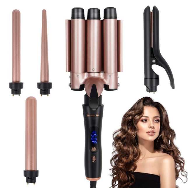 Set Piastre per Capelli 5 Accessori