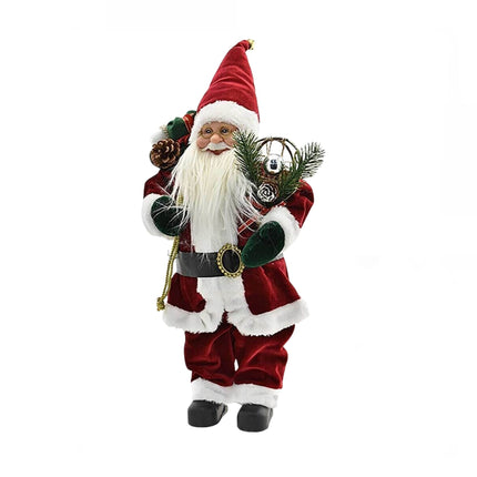 Statuina Babbo Natale Classico in varie dimensioni Addobbo Natalizio Realistico