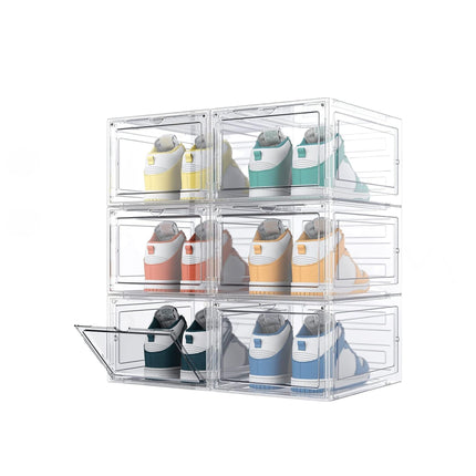 Organizzatore Porta Scarpe in Plastica Impilabile Pieghevole 32,6x24x14cm