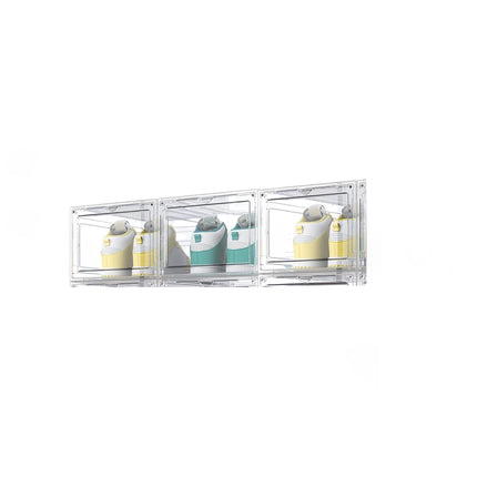 Organizzatore Porta Scarpe in Plastica Impilabile Pieghevole 32,6x24x14cm