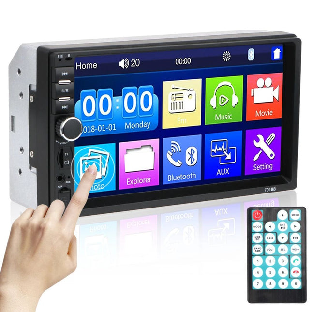Doppio 2 DIN autoradio Bluetooth 7" touch screen USB lettore MP5 AUX
